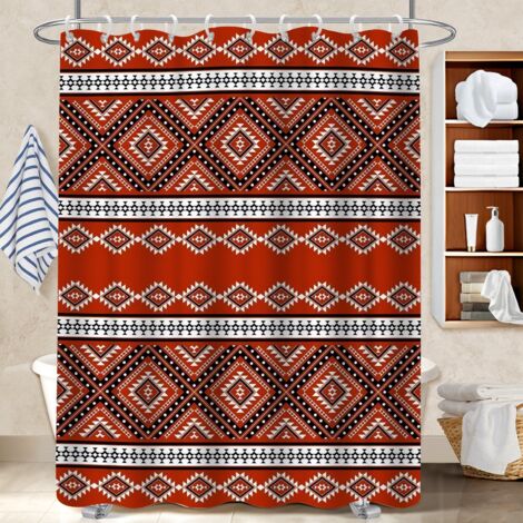 Rideau de bain 180x180 stylé rideau séchage rapide pour les amateurs de déco