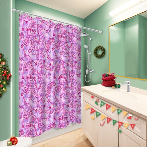 Rideau de bain en polyester 180x180 aéré rideau étanche pour une déco qui inspire