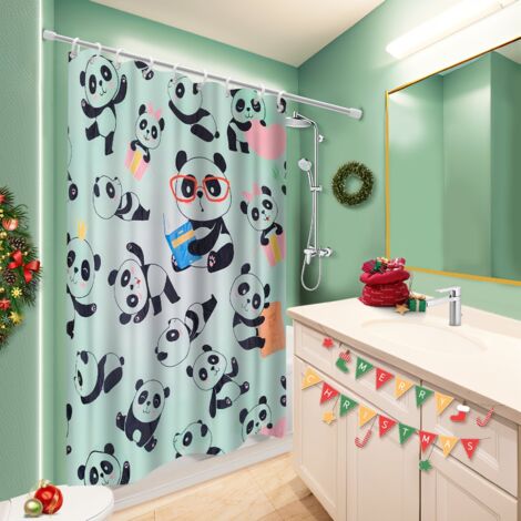 Rideau de bain en polyester 180x180 bordure lestée cache baignoire pour un éveil en douceur le matin