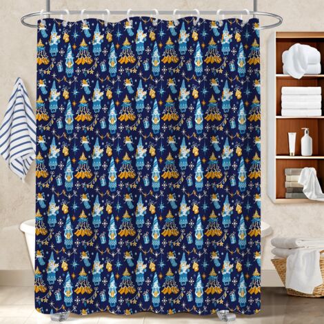 Rideau de bain en polyester 180x180 déco d‘intérieur rideau étanche pour logement étudiant