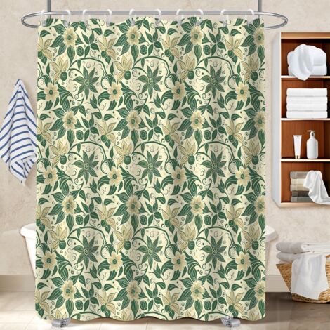 Rideau de bain en polyester 180x180 imprimé bâche de douche pour idéal location saisonnière