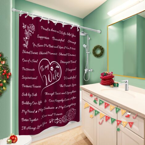 Rideau de bain en polyester 180x180 infroissable bâche polyester douche pour un intérieur cosy et chaleureux