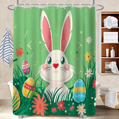 Rideau de bain en polyester 180x180 souple bâche polyester douche pour votre chalet à la montagne