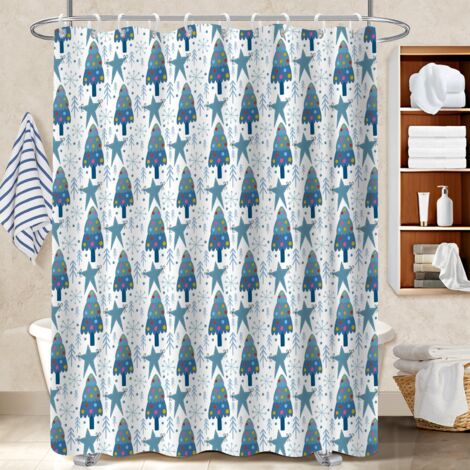 Rideau de bain en polyester 180x180 souple protection douche pour solution pour angle difficile