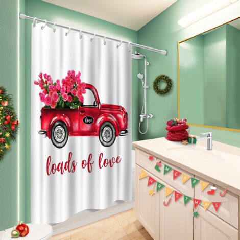 Rideau de bain imprimé polyester 180x180 cocooning cache baignoire pour une déco unique