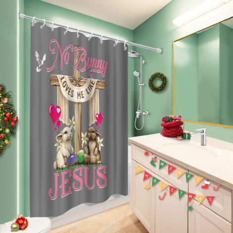 Rideau de bain imprimé polyester 180x180 Évasion bâche de douche pour les amateurs de déco