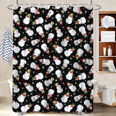 Rideau de bain imprimé polyester 180x180 moderne bâche polyester douche pour un printemps fleuri dans la salle de bain