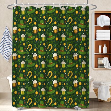 Rideau de bain imprimé polyester 180x180 original bâche polyester douche pour mobi