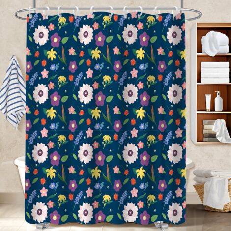 Rideau de bain imprimé polyester 180x180 stylé séparation douche pour adapté aux animaux domestiques