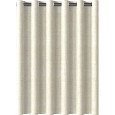 Rideau de chambre à coucher de salon en matériau épaissi imperméable sans perforation installation facile tringle de douche beige