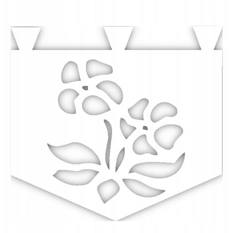 Rideau de cuisine GLAMOUR FLEURS 35x35