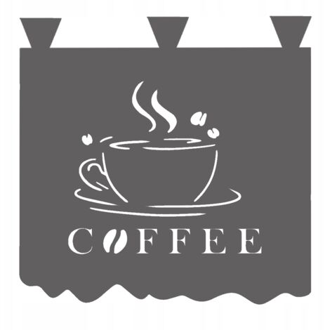 Rideau de cuisine KAWA Café GLAMUR 35x35