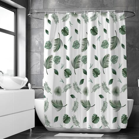 Rideau De Douche - 1 Pièce - Polyester - Imperméable Anti-moisissure - Salle De Bain - 180x200cm