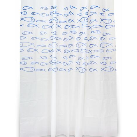 Rideau de douche 120x200 fantaisie poissons en peva mod. maui