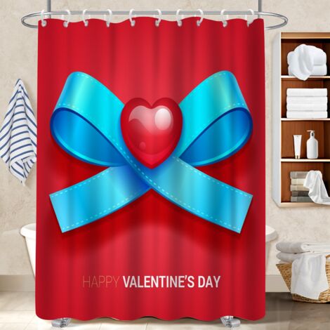 Rideau de douche 180x180 aéré polyester pour salle de bain pour maison de vacances au bord de la mer