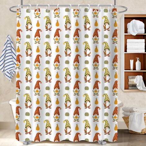 Rideau de douche 180x180 avec motif rideau séchage rapide pour salle de bain avec douche à l’italienne