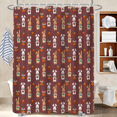 Rideau de douche 180x180 bordure lestée cache baignoire pour solution pour angle difficile
