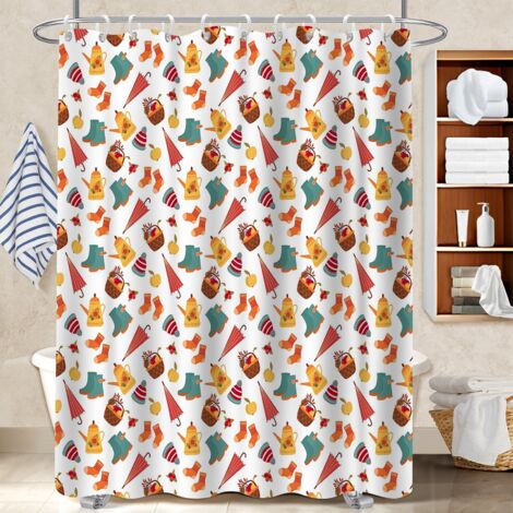 Rideau de douche 180x180 bordure lestée rideau étanche pour délimiter l’espace dans une salle de bain ouverte