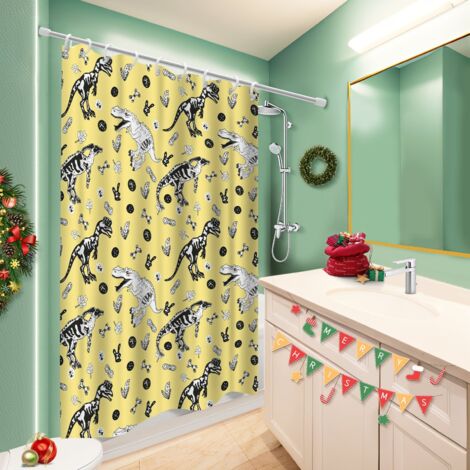 Rideau de douche 180x180 bordure lestée voile de douche pour jeune couple emménageant
