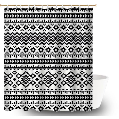Rideau de douche 180x180 décoratif rideau étanche pour votre chalet à la montagne