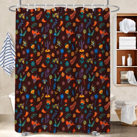 Rideau de douche 180x180 dessin bâche polyester douche pour une déco unique