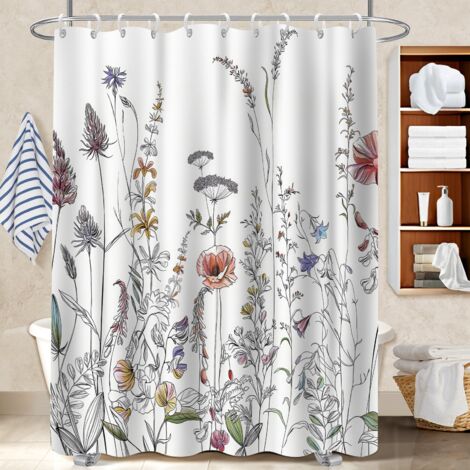 Rideau de douche 180x180 Épais bâche de douche pour un intérieur cosy et chaleureux