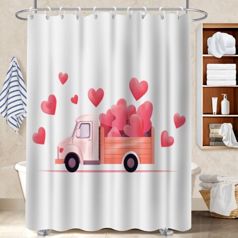 Rideau de douche 180x180 esthétique housse de baignoire pour un printemps fleuri dans la salle de bain