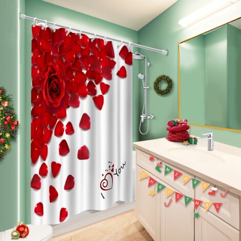Rideau de douche 180x180 Évasion bâche de douche pour votre chalet à la montagne