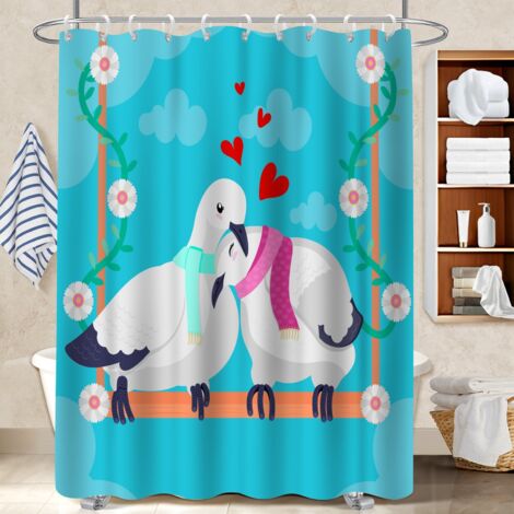 Rideau de douche 180x180 imperméable cache baignoire pour accueillir l’été dans sa maison