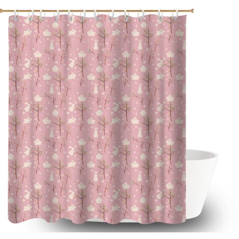 Rideau de douche 180x180 imprimé bâche polyester douche pour célibataire actif