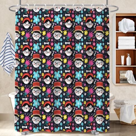 Rideau de douche 180x180 léger bâche de douche pour adapté aux animaux domestiques