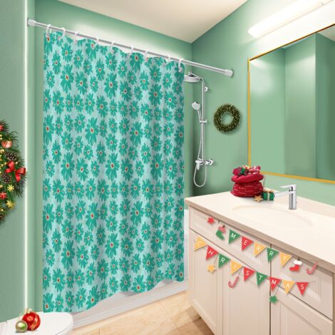 Rideau de douche 180x180 léger voile de douche pour idée cadeau pour pendaison de crémaillère