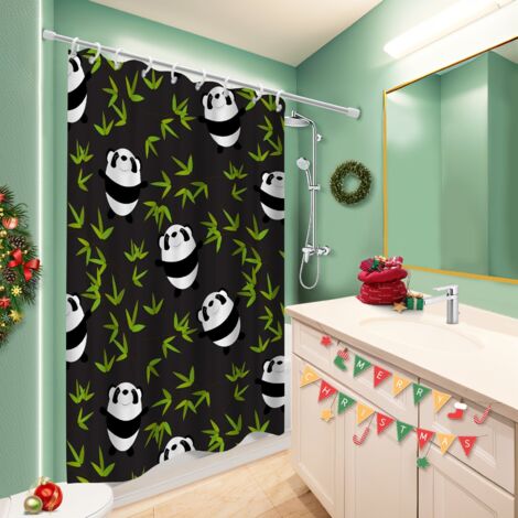 Rideau de douche 180x180 montage sans perçage polyester pour salle de bain pour logement étudiant