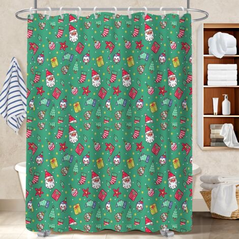 Rideau de douche 180x180 poids lesté housse de baignoire pour solution pour angle difficile