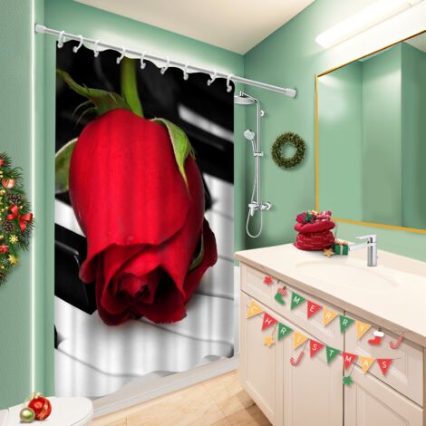 Rideau de douche 180x180 résistant housse de baignoire pour salle de bain moderne