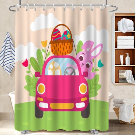 Rideau de douche 180x180 résistant polyester pour salle de bain pour un moment de détente absolue