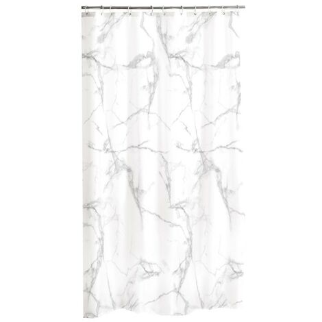 Rideau de douche 180x200 cm effet Marbre