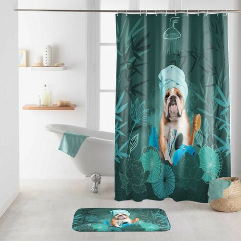 Rideau de douche 180x200 Doggy Zen