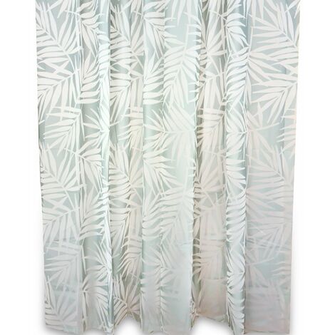 Rideau de douche 180x200 fantaisie tropicale en peva mod. Maya bay