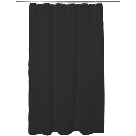 Rideau de douche 180x200cm modern color gris charbon - 5five