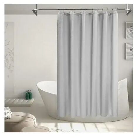 Rideau de douche 200 x 220 cm (hauteur 200 cm, largeur 220 cm) avec 12 anneaux de rideau de douche
