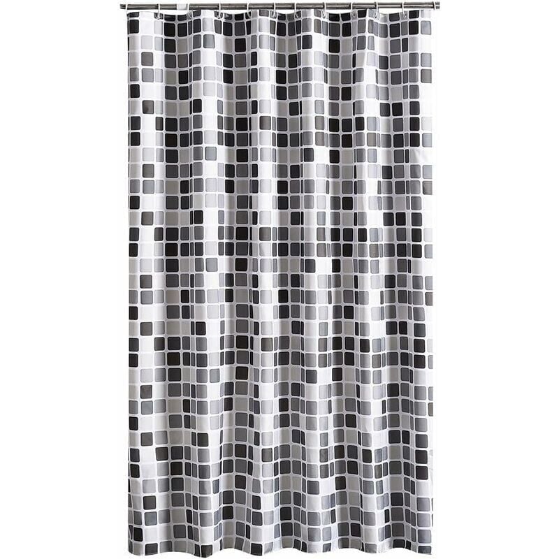 Rideau de douche 200 x 220 cm (L x H), rideaux de douche anti-moisissure, anti-bactérien, déperlant, doublure, tissPolyester doux, rideaux de bain,