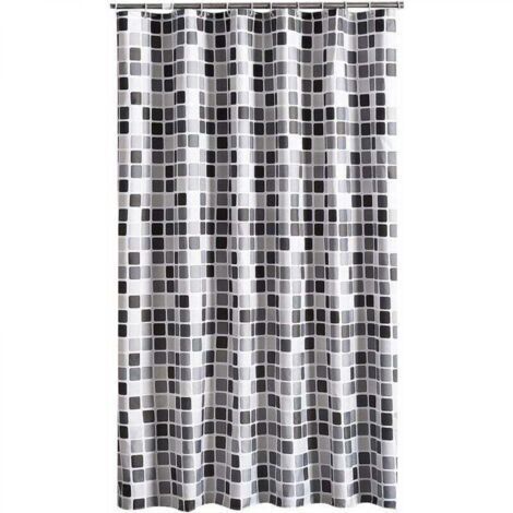 Rideau de douche 200 x 220 cm (L x H), rideaux de douche anti-moisissure, anti-bactérien, déperlant, doublure, tissPolyester doux, rideaux de bain, rideau fait de beaux motifs pour salle de bain, toil