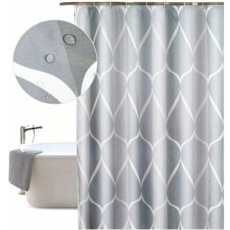 Rideau De Douche Noir Pour Camping-car - Double Couche, 180x230 Cm - Fixation à Crochets Pour Van, Camion, Porte Arrière
