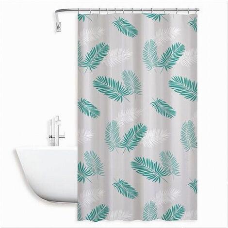 Rideau De Douche Antimoisissure Imperméable 240 X 200 Cm Avec Plumes 59518