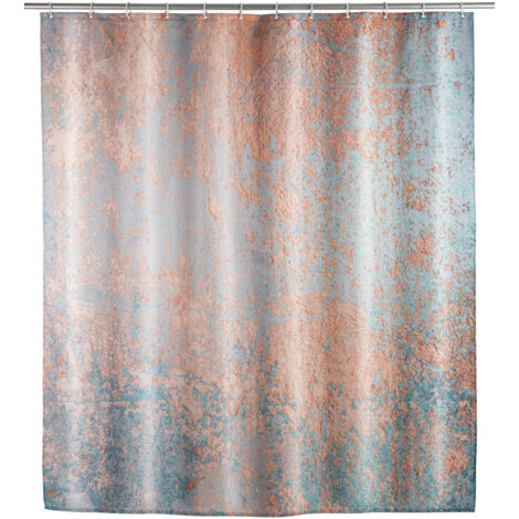 Rideau de douche avec revêtement anti-moisissure AGATE, 180 x 200 cm, plastique, WENKO
