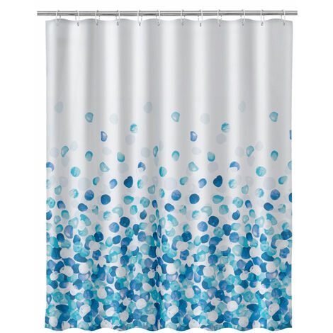Rideau de douche Bulles bleues