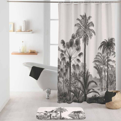 Rideau de Douche "Cocoty" 180x200cm Blanc