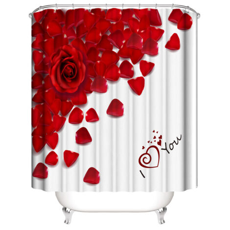 Rideau de Douche de Saint - Valentin 180200 cm, Rideau de douc