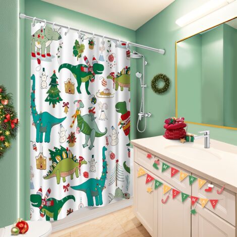 Rideau de douche en polyester 180x180 déco d‘intérieur cache baignoire pour personne allergique
